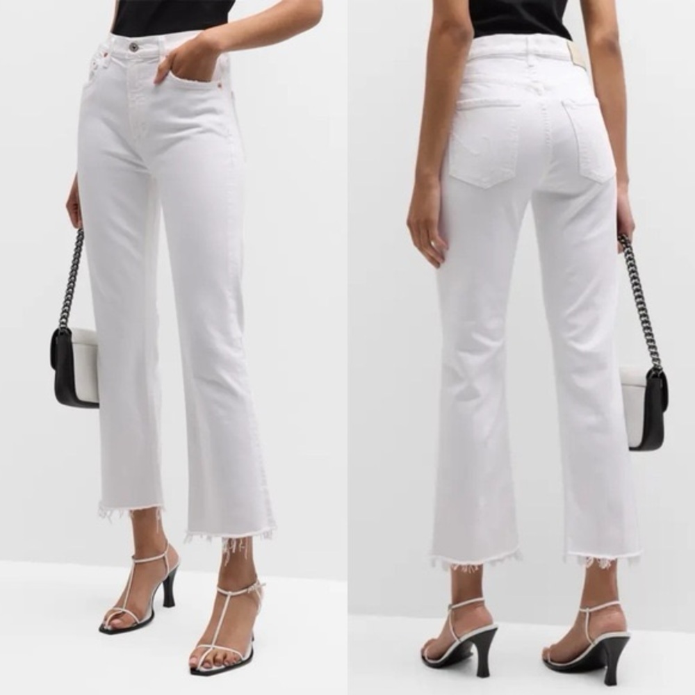 Citizens Of Humanity Isola Cropped Bootcut Fray Jeans